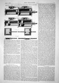 Old Engineering 1863 Invention Delany Okes Double-Cylinder Steam Engi Victorian