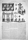 Old Engineering 1863 Invention George Henderson Steam Hammers Machine Victorian