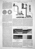 Antique Print 1863 Invention John Brown Hydraulic Machinery Thames Landing 19th