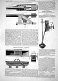 Old Print 1863 Blakely Breech-Loading Ordnance Sezille Kneading Machines 19th