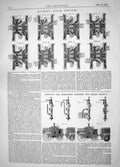 Antique Old Print 1863 Milner Steam Engines Stewart Robinson Injector Boilers