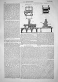 Antique Print Engineering 1863 Charles Worssam Lithographic Press Machinery