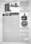 Old Print 1863 Invention Clark Separating Vegetable Fibres Piston Packing 19th