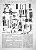 Old Engineering 1863 Carre Refrigerating Freezing Apparatus Machinery Victorian