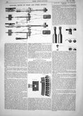Old Print 1863 Spencer Valves Steam Engines Bell Armour Plating Thompson 19th