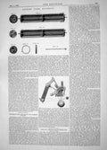 Old Engineering 1863 Nields Core Barrels Hetherington Combing Cotton Victorian