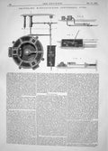 Old Print Engineering 1863 Grantham Manufacture Compressed Fuel Machinery 19th