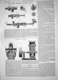 Antique Print 1864 Craig Feed Apparatus Steam Boilers Knott Pumps Machinery