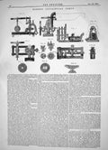 Original Old Antique Print Engineering 1864 Henry Centrifugal Pumps Machinery