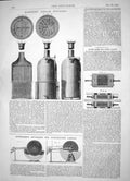 Old Print 1864 Roberts Steam Boilers Samuelson Evaporating Liquids Adams 19th