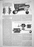 Antique Old Print 1864 Barrett Exall Andrewes Thrashing Machine Blake Johnson