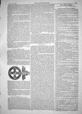 Antique Old Print Engineering 1864 Rindell Traction Engine Friction Clutch 19th