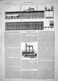 Old Print 1864 Hawthorn Working Railways Bury Price Valves Steam Engines 19th