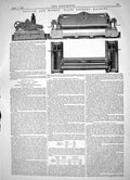 Old Antique Print Engineering 1864 Daglish Windus Plate Bending Machinery 19th