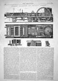 Old Engineering 1864 Wilson Machinery Pressing Cotton Blackheath Kent Victorian