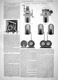 Old Engineering 1864 Clark Hydraulic Apparatus Young Separating Grain Victorian