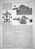 Old Engineering 1864 Hawksworth Preparing Cotton Spinning Machinery J Victorian