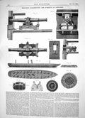 Old Gregory Construction Working Ordnance Machinery Engineering 1864 Victorian
