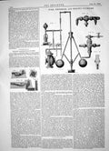 Antique Old Print 1864 Wood Whitehead Tetlow Governor Wilson Manufacture Iron