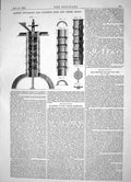 Antique Print Engineering 1864 Howe Apparatus Cleaning Rice Grain Machinery