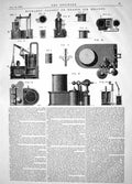 Antique Print 1864 Invention Richards Caloric Heated Air Engines Machinery 19th