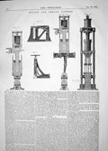Antique Old Print Engineering 1864 Invention Wilson Imray Presses Machinery