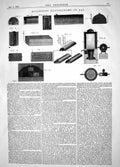 Old Print Engineering 1864 Invention Henry Hrege Manufacture Gas Machine 19th