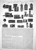 Old Print Engineering 1864 Gorman Paton Obtaining Applying Heat Machinery 19th