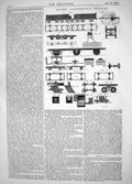 Antique Old Print Engineering 1864 Adams Locomotive Engines Railways Trains