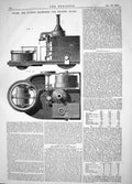 Old Print Engineering 1864 Invention Clark Batho Machinery Rolling Roads 19th