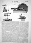 Old Engineering 1864 Improvements Guyet Steam Engines Paris Machinery Victorian