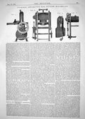 Old Engineering 1864 Daniel Nickols Apparatus Cutting Millboard Machi Victorian
