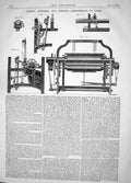 Old Engineering 1864 Starkey Haworth Phippin Improvements Looms Machi Victorian