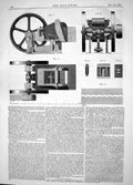 Antique Print 1864 Machinery Breaking Limestone Ore Kirkless Hall Ironworks