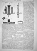 Old Print Engineering 1864 Brunton Improvements Cotton Presses Invention 19th