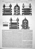Old Engineering 1864 Robinson Improved Machinery Rolling Railroad Bar Victorian