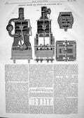 Old Engineering 1864 Beckton Engines Forcing Exhausting Air Machinery Victorian