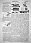 Old Print 1865 Durant Gore Wheeled Carriages Barlow Valves Steam Engines 19th