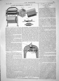 Old 1865 Taylor Improvements Churning Nevin Coppin Machinery Flax Hem Victorian