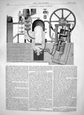 Antique Old Print Engineering 1865 Lefroy Fuel Power Machinery Furnace Boiler
