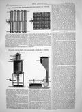 Old 1865 Lees Cleaning Water-Heating Boilers Fuller Fibres Machinery Victorian