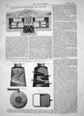 Old Tooth Mode Manufacturing Iron Steel Mellor Mashing Apparatus 1865 Victorian