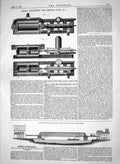 Old 1865 Jones Machinery Getting Coal Span Railway Bridges River Tham Victorian