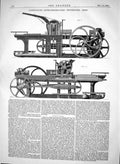 Old Print 1865 Bonneville Litho-Chromo-Litho Typographic Press Machinery 19th