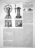 Old 1865 Skinners Improved Steering Apparatus Water Locomotive Boiler Victorian