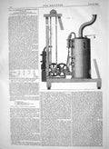 Old Engineering 1865 Improvements Steam Pile Driving Machinery Lavers Victorian