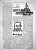 Old Print 1865 Improvements Heavy Tools Iron Shipbuilding Work Machinery 19th