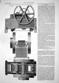 Old Antique Print Engineering 1865 Blake Patent Stone-Breaker Machinery 19th