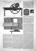 Old 1865 Child Improvements Circular Saw Machinery Spratt Gates Doors Victorian