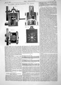 Antique Old Print 1865 Wilson Improvements Pumps Lime-Street London Machinery